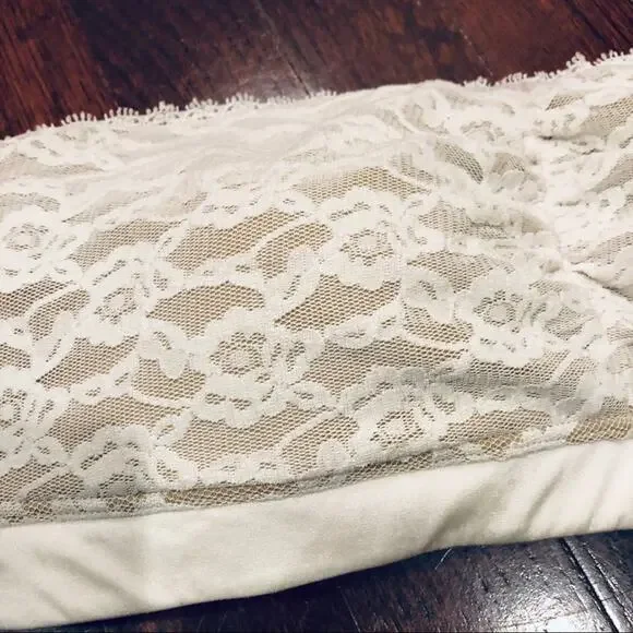 MAIDENFORM Bandeau Lace Bra Top (off white) - Picture 4 of 6